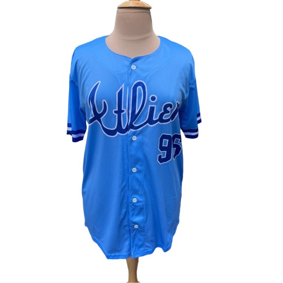 ATLiens Outkast Andre 3k Atlanta Braves Powder Blue Jersey FULLY SUBLIMATED - Picture 3 of 15